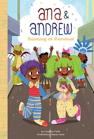 During Carnival, Ana & Andrew travel to visit their family on the island of Trinidad. They love watching the parade and dancing to the music. This year, they learn how their ancestors helped create the holiday! Aligned to Common Core standards and correlated to state standards. Preview this book.