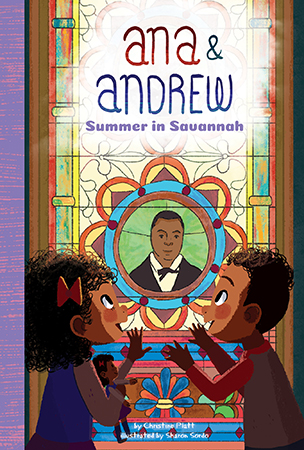 Ana & Andrew travel to visit their grandparents in Savannah, Georgia. While they are there, they learn Grandma and Grandpa’s church was built by slaves. With some help from an unusual source! Aligned to Common Core standards and correlated to state standards. Preview this book.