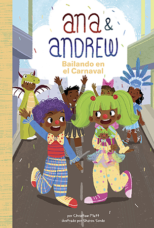 During Carnival, Ana & Andrew travel to visit their family on the island of Trinidad. They love watching the parade and dancing to the music. This year, they learn how their ancestors helped create the holiday! Aligned to Common Core standards and correlated to state standards. Translated by native Spanish speakers and immersion school educators. Preview this book.