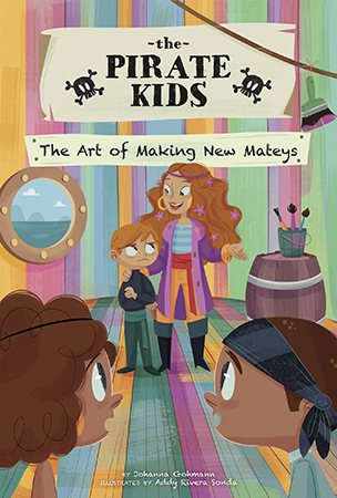 Piper and Percy are excited to meet their mother's old friend, Seahawk Sally, and her son, Pennington. When the pirate kids happily board Sally's multicolored ship, they encounter a Pennington who is less than friendly. Will they end the day without the new matey they had hoped to make? Aligned to Common Core Standards and correlated to state standards. Preview this book.