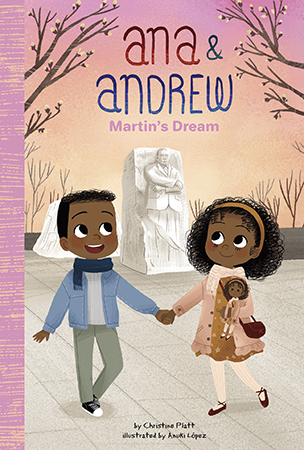 For Black History Month, Ana & Andrew join a research group at the Community Center. They learn many interesting things about Martin Luther King Jr.! Later, with the help of some other children, they make one of Martin’s famous dreams come true. Aligned to Common Core standards and correlated to state standards. Preview this book.