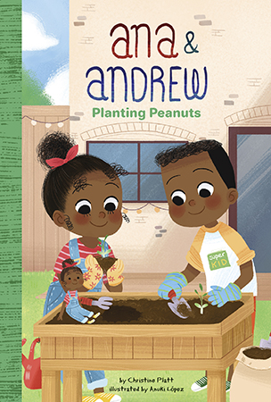 Ana & Andrew get to start a backyard garden! They go along to the nursery to pick up peanut seedlings. While they're planting, Mama and Papa tell them about one of the first African American botanists, George Washington Carver. Aligned to Common Core standards and correlated to state standards.