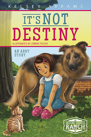 Dog-crazy Abby has her hands full when an anxious German shepherd, Destiny, shows up at the Ranch. While Abby helps Destiny learn to trust people again, Abby has to learn to overcome old habits of her own. She’s on the autism spectrum and has always hated swimming at the beach. Can Abby use the skills she used on Destiny to overcome her fear of the ocean in time for the Ramirez family beach trip? 

At Second Chance Ranch, the Ramirez family works to find homes for all kinds of animals on their 200-acre ranch in Texas. Sisters Natalie (12), Abby (10), and twins Emily and Grace (9) all do their part to give each animal the second chance it deserves. Preview this book.