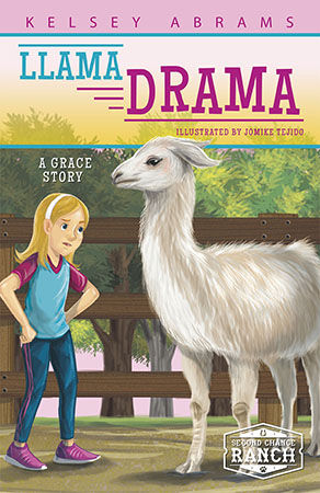 Life at Second Chance Ranch becomes hectic after Grace offers to take in animals from a petting zoo. Even though her impulsiveness earns her the responsibility of taking care of the big Berkshire pig, Daisy, she is happy that the llama, Harry, is also under her care . . . that is, until she discovers his ill temper. Still, she decides to train Harry as part of her science project. But spitting llamas don't care if a hypothesis is proven or not. Can Grace pull off the best science project ever?

At Second Chance Ranch, the Ramirez family works to find homes for all kinds of animals on their 200-acre ranch in Texas. Sisters Natalie (12), Abby (10), and twins Emily and Grace (9) all do their part to give each animal the second chance it deserves. Preview this book.