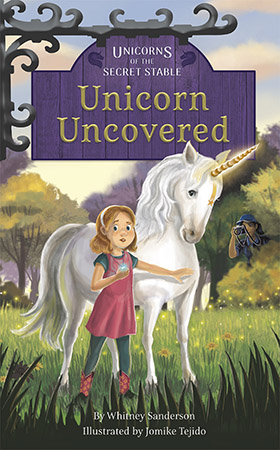 Ruby knows it is important to keep the unicorns behind Magic Moon Stable a secret. Her big sister Iris won’t let her forget it! Yet when her friend is injured, Ruby decides to sneak a unicorn, Starfire, into the hospital to cheer her up. Later, Ruby learns that someone took a video of Starfire and posted it online . . . and it is getting lots of views. Soon newspaper and TV reporters show up at Magic Moon Stables to see Starfire. Can Ruby and Iris protect the unicorn magic? Or will the secret of the Enchanted Realm—and the unicorns—be uncovered?

There are unicorns behind Magic Moon Stable, but no one knows they exist except Iris and Ruby. As Unicorn Guardians, the two girls must protect the unicorns to keep them safe from the outside world. Preview this book.