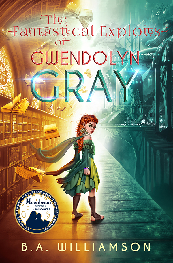 When Gwendolyn Gray discovers her power to make her imaginings become real, she’s whisked through new worlds, making friends and enemies along the way. But Gwendolyn must master her power in order to defeat the dark forces threatening the  boring, grey City she comes from and the colorful new worlds she loves. Preview this book.