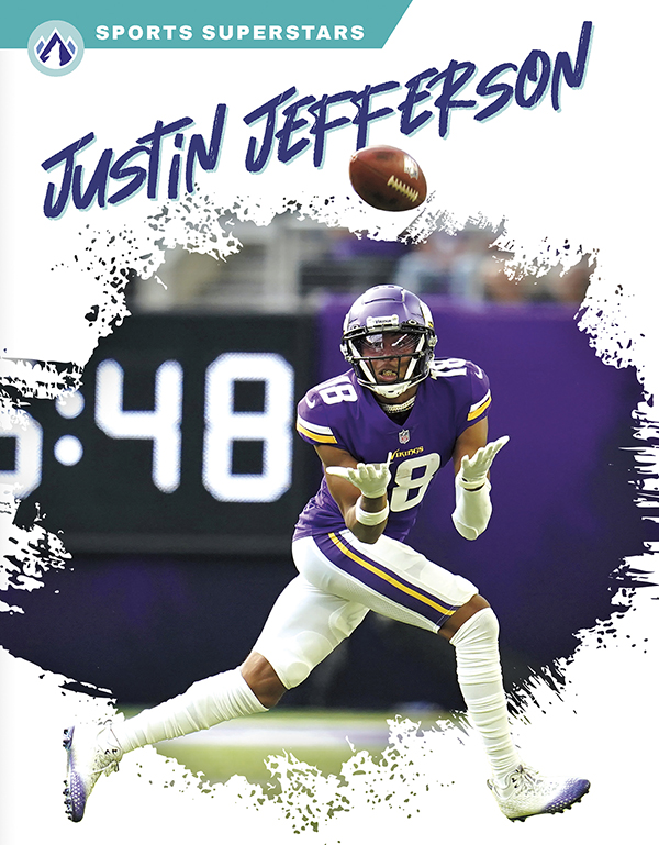 This exciting book provides an overview of the life and career of football star Justin Jefferson. Short paragraphs of easy-to-read text and plenty of colorful photos make reading simple and exciting. The book also includes a table of contents, fun facts, sidebars, comprehension questions, a glossary, an index, and a list of resources for further reading. Apex books have low reading levels (grades 2-3) but are designed for older students, with interest levels of grades 3-7. Preview this book.