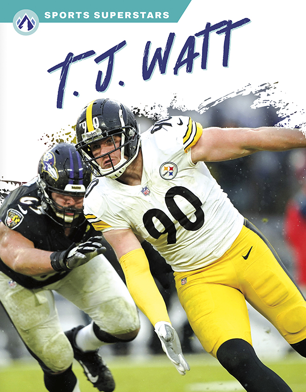 This exciting book provides an overview of the life and career of football star T. J. Watt. Short paragraphs of easy-to-read text and plenty of colorful photos make reading simple and exciting. The book also includes a table of contents, fun facts, sidebars, comprehension questions, a glossary, an index, and a list of resources for further reading. Apex books have low reading levels (grades 2-3) but are designed for older students, with interest levels of grades 3-7. Preview this book.