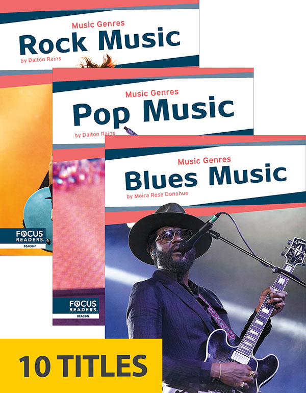 From the rhythm of Latin music to the smooth tones of jazz, music excites people all over the world. This engaging series explores ten of the most popular musical genres. Each book focuses on a genre’s key characteristics, history, and place in popular music. Each book also features an 