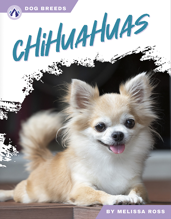 This accessible book explores the history and famous traits of Chihuahuas. Short paragraphs of easy-to-read text are paired with plenty of colorful photos to make reading engaging and accessible. The book also includes a table of contents, fun facts, sidebars, comprehension questions, a glossary, an index, and a list of resources for further reading. Apex books have low reading levels (grades 2-3) but are designed for older students, with interest levels of grades 3-7.