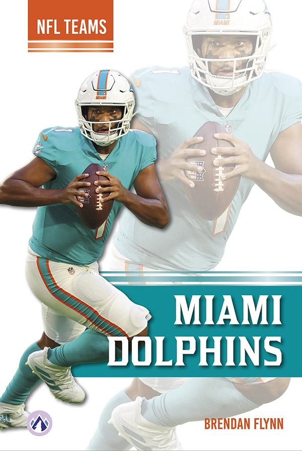 This book offers an exciting look at the Miami Dolphins, from the legends of the past to the superstars of today. Short paragraphs provide easy-to-read text, while vivid photographs make the book engaging and accessible. The book also includes informative sidebars, a list of team records, a timeline, comprehension questions, a glossary, an index, and a list of resources for further reading. This book is part of the Apex Varsity imprint, which has a reading level of grade 3. However, the imprint is specifically designed for older readers, with interest levels of grades 3–9.