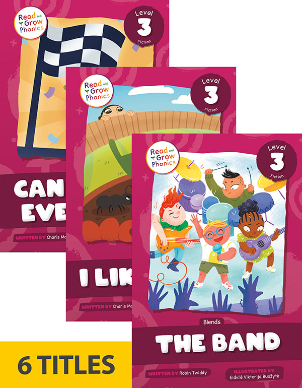 Read And Grow Phonics Fiction Level 3 (Set Of 6)