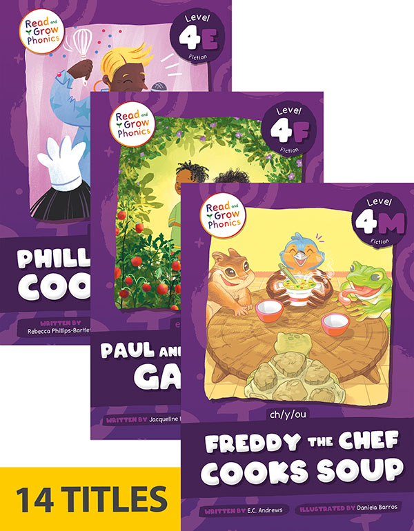 Read And Grow Phonics Fiction Level 4 (Set Of 14)