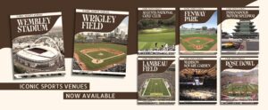 Iconic Sports Venues (Set of 8), Augusta National Golf Club, Fenway Park, Indianapolis Motor Speedway, Lambeau Field, Madison Square Garden, Rose Bowl, Wembley Stadium, Wrigley Field